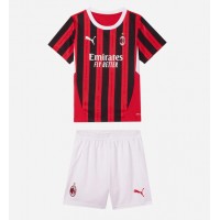 Dětský fotbalový dres AC Milan 2024-25 Domácí Krátký Rukáv (+ trenýrky)